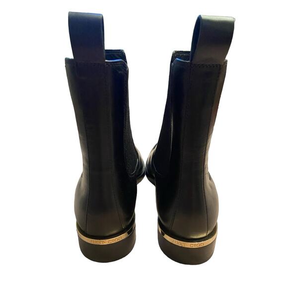 Jimmy Choo Thessaly Leather Heeled Booties Stretchy Chelsea Classy 35.5/ US 5.5 - Picture 8 of 12